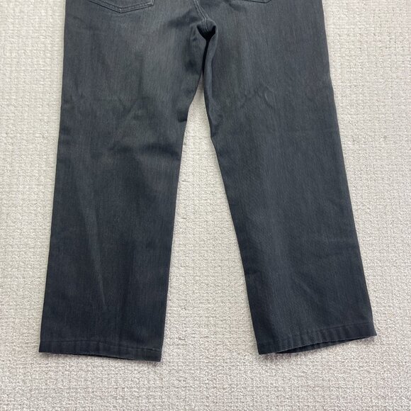 Kenneth Cole Reaction Pants Men 36x30 Chino Straight Leg Charcoal Brushed Denim - Picture 9 of 9